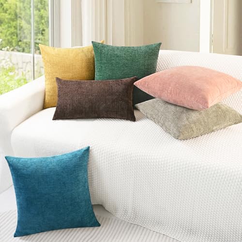 Decorative Couch Throw Pillow Covers 26 X 16 Inches Ocean Blue (26" x 16" (Pack of 2) / Ocean Blue)