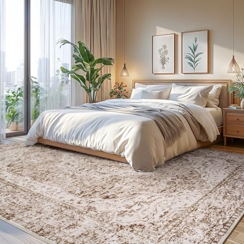 6x9 Area Rugs for Living Room (Vintage Beige Brown / 6' x 9' (Rectangular))