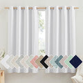 100% Absolutely Blackout Linen Curtains with Thermal Insulated White Liner (52"W x 63"L (Pack of 2) / White)