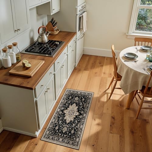 Washable Area Rug (Black/Neutral / 2' x 4' (Rectangular))