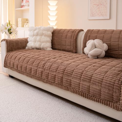 Couch Covers for Dogs Washable (Dark Brown / 27.6" X 27.6")