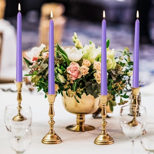 0.87×10 Inch Violet Taper Candles (Violet)