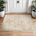 2x3 Washable Area Rug for Entryway (Natural Beige / 2x3)