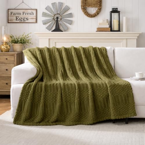 Green Throw Blanket (Green / Throw(50x60))