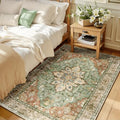 Washable Area Rug (Brick/Brown/Green / 3' x 5' (Rectangular))