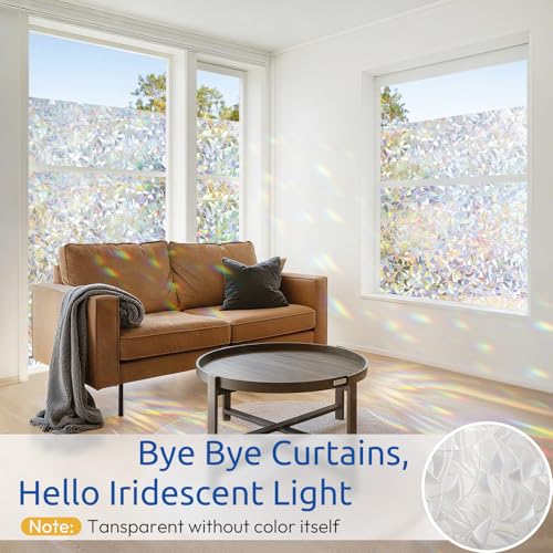 Window Privacy Film Rainbow (Clear / 35.4" x 78.7")