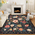 6x9 Area Rugs (Black / 6' x 9' (Rectangular))