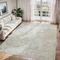 6x9 Area Rugs for Living Room Washable Bedroom Dining Room Beige Grey (Beige/Grey / 6' x 9' (Rectangular))