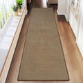 Hallway Runner Rug Long Kitchen Runner Washable Dark Brown 2x8 ft (Dark Brown/ Coffee / 2' x 8')