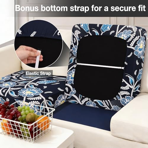 4Pcs Patio Cushion Covers (Bluebell / 4PCS)