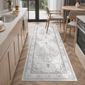 Hallway Runner Rug 2x5 Washable Entry Rugs Non (Grey / 2' x 5' (Runner))