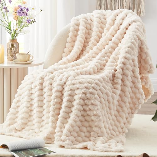 Large Turtle Shell Fleece Throw Blanket for Couch and Bed Beige (Beige#large Turtle / Throw)