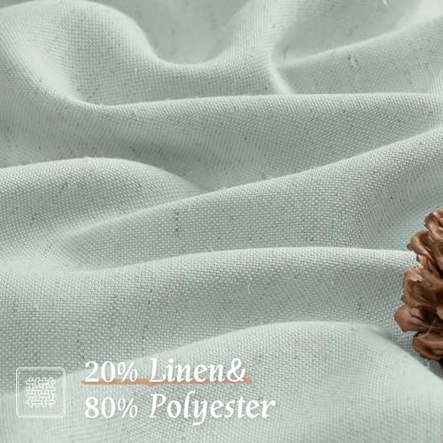 Light Blue Linen Curtains 72 inch Length for Living Room (Light Blue / 52"W x 72"L (Pack of 2))