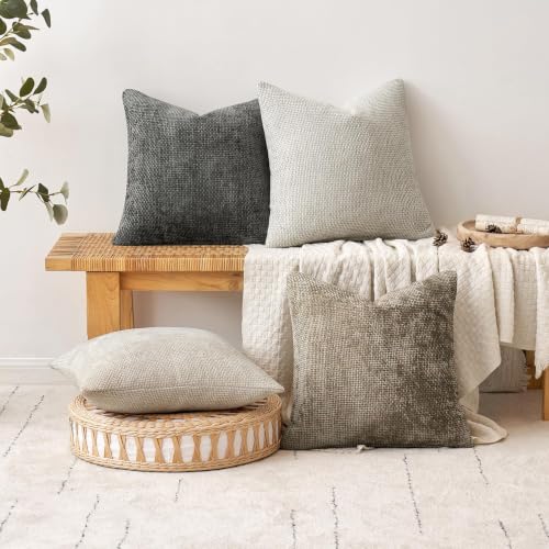 Decorative Grey (24" x 24" (Pack of 2) / Grey-white)