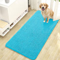 Dog Door Mat for Muddy Paws 47x24 (Aqua Blue / 47" X 24")