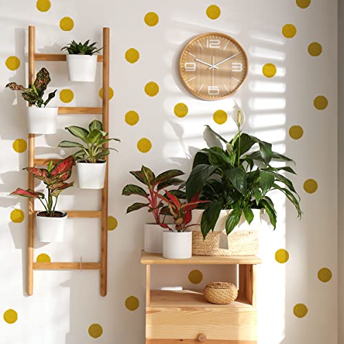 Gold Polka Dot Wall Decals for Girls Bedroom (Gold Dot / 10 Sheets)