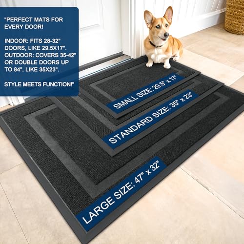 Front Door Mat Outside 71x47 (Black / 71" x 47")