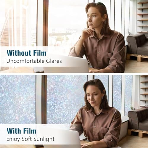 Rainbow Window Privacy Film (23.6" x 118.1" / Silver)
