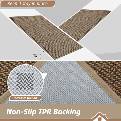Kitchen Runner Rugs 24"x60" (Taupe / 24" X 60" (Rectangular))
