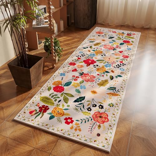 Runner Rug 2x6 Washable (Beige / 2' x 6' (Rectangular))