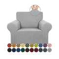 Stretch Chair Sofa Slipcover (Silver / Small)