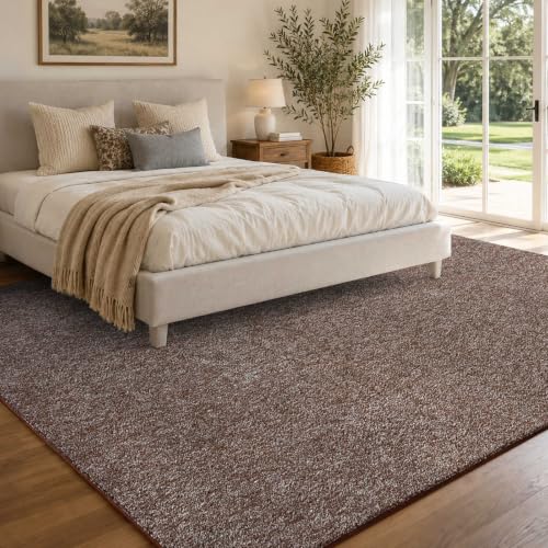 6x9 Large Brown (08 Brown/White / 6' x 9' (Rectangular))