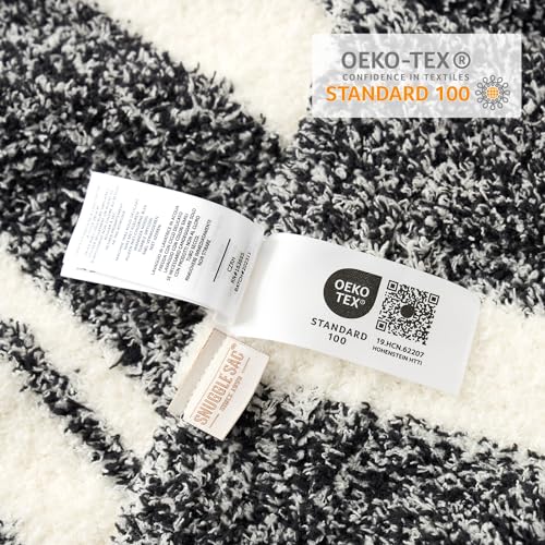 Heather Throw Blanket for Couch (Stripe Black / Throw (50"x60"))
