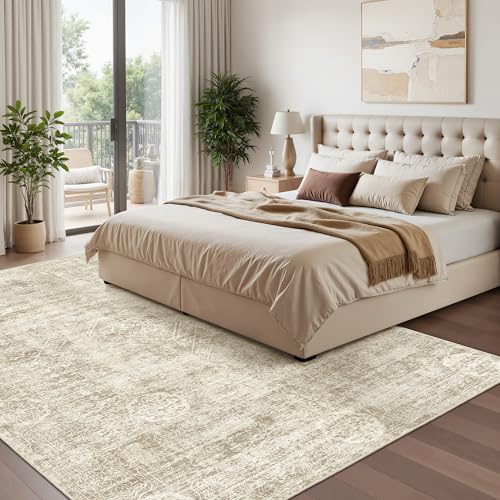 5x7 Area Rugs for Living Room (Beige / 5' x 7' (Rectangular))