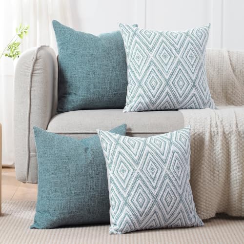 Throw Pillow Covers 20x20 (Blue / 20" x 20" (Pack of 4))