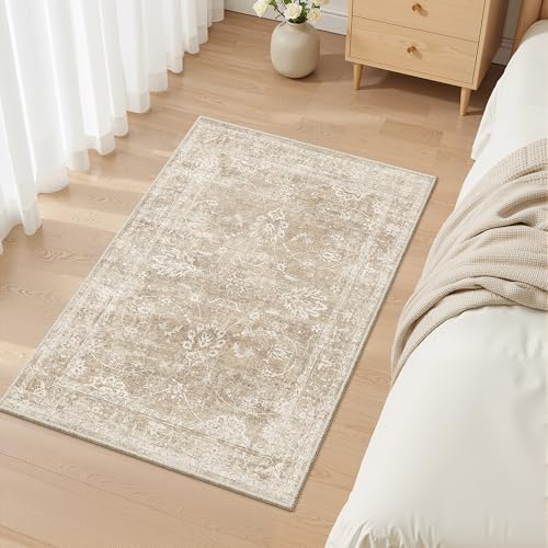 2x3 Washable Rugs for Entryway (Beige/Brown / 2' x 3' (Rectangular))