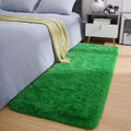 Shag Fluffy Runner Rug for Bedroom Girls Living Room (2' x 6' (Runner) / Green)
