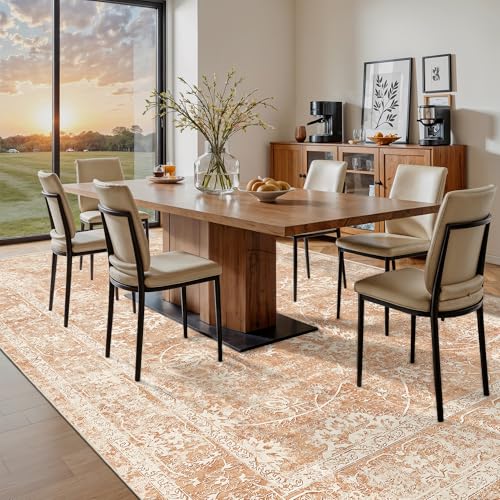 8x10 Area Rugs for Living Room (Jasper Orange / 8' x 10' (Rectangular))