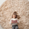 Beige Round Rugs for Bedroom (7 Ft Round / Beige)
