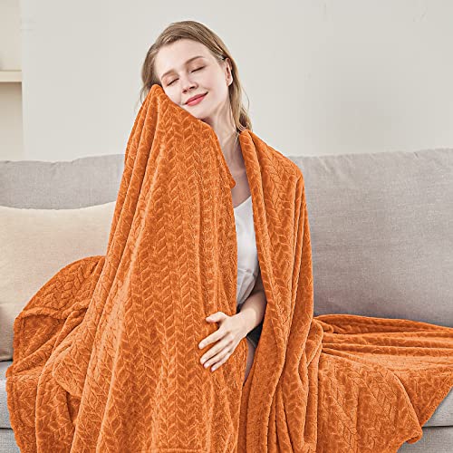 Fall Throw Blanket (Rust / Throw/Travel-50x60 IN)