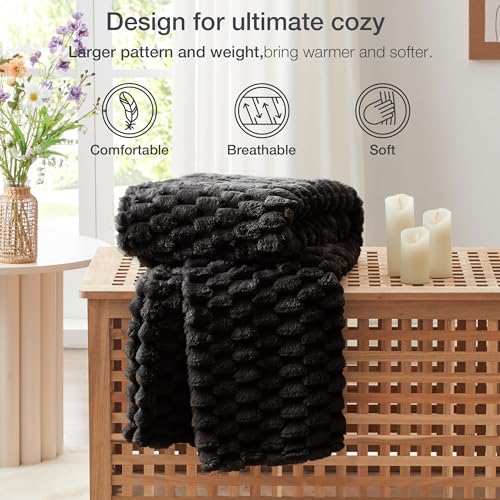 Large Turtle Shell Fleece Throw Blanket for Couch and Bed Black (Black#large Turtle / Throw)
