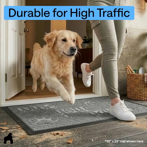 WeatherMAX Door Mat (Stone Paws / 35" x 23")