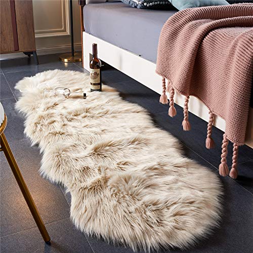 Ultra Soft Fluffy (Beige / 2' x 6' (Sheepskin))