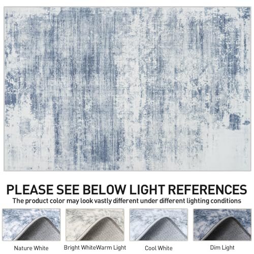 10x14 Area Rugs for Living Room (Blue/White / 10' x 14' (Rectangular))