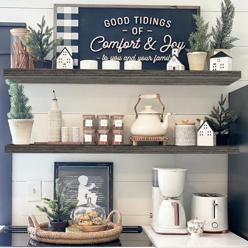 Extra Long Floating Shelves for Wall (47.2" / D. Grey)