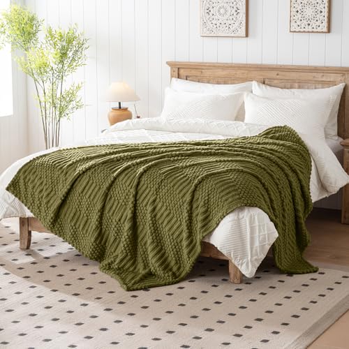 60x80 Inch Green Twin Blanket (Green / Twin(60x80))