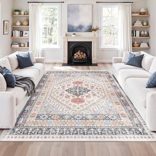 7x9 Area Rugs for Living Room (Multi Color / 7' x 9' (Rectangular))