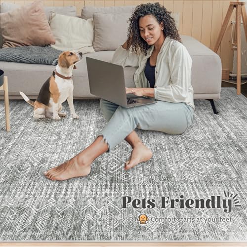 Living Room Rugs 9x12 (Grey / 9' x 12' (Rectangular))