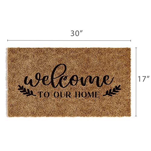 Front Door Welcome Mat (Welcome to Our Home / 30 x 17 inches)