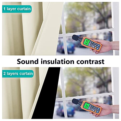 Living Room Completely Shaded Draperies (Beige / 62"W x 95"L (Pack of 2))