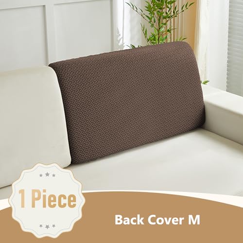 Couch Cushion Covers for Sofa Couch Covers Wear (Texture-brown / Medium Back Cover)