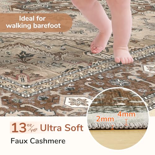 Soft Area Rugs 10x14 (10' x 14' (Rectangular) / Brown)