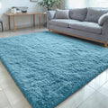 5x7 Machine Washable Large Area Rugs for Living Room (5x7 Ft / Slate Blue)
