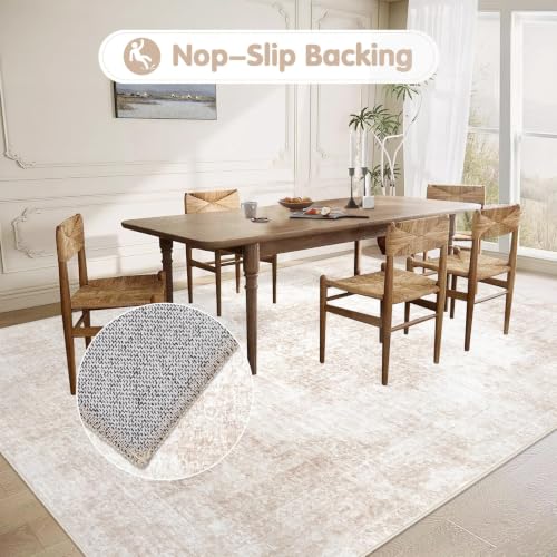 Area Rug 5x7 Vintage Rugs (Beige/Brown / 5' X 7' (Rectangular))