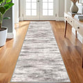 3x8 Ft Rug Modern Ombre Runner Rug for Hallway (Grey/Light Beige/Brown / 3' x 8' (Runner))