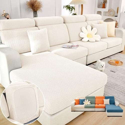 Soothing Home Sofa Covers (White / Extra Large Seat Cover)